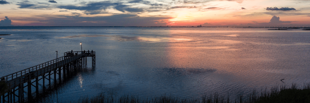 Bayfront Park Pier at Sunset